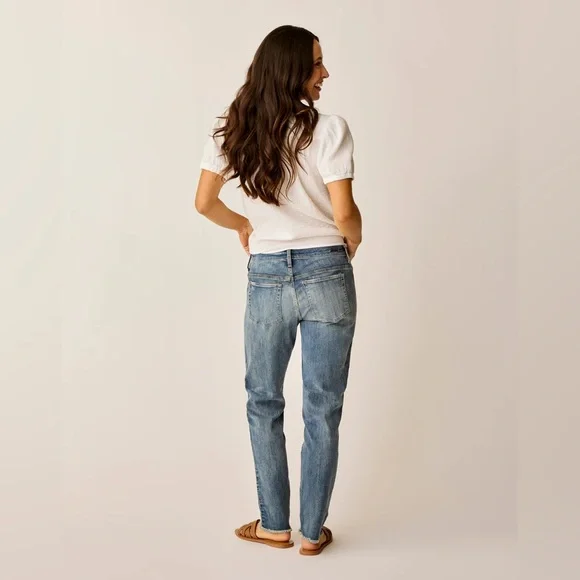 Carve Designs Blue Straight Leg Jeans - Picture 2 of 7